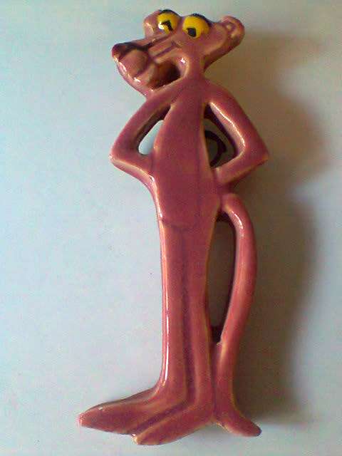 3 Collectors Items. The Pink Panther wall hanging figurines. Hand Made Buxi RSA. Ideal for display.