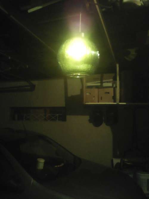 1950 vintage Art Deco style Retro ribbed frosted lush Green ball shaped heavy glass ceiling lamp.