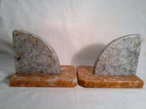 Vintage 1950's heavy solid Marble Head bookends.Ideal for executives office.Heavy & Clean.