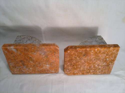 Vintage 1950's heavy solid Marble Head bookends.Ideal for executives office.Heavy & Clean.