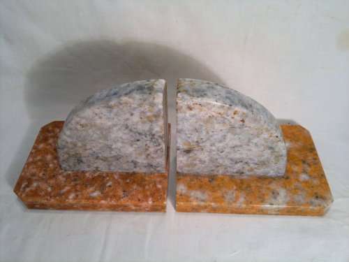 Vintage 1950's heavy solid Marble Head bookends.Ideal for executives office.Heavy & Clean.