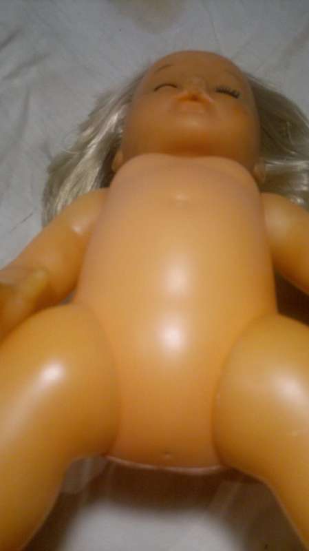 Vintage Pretty Drinking Wetting 1980's Doll First Love style 44cm with clothes well played with.