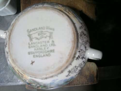 A few Vintage Items. 4 x Porcelain and a EPNS holder. 2 x James Kent and 2 x Sandland Ware,Yoeman.