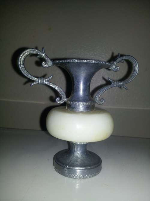 Rare Vintage for the Lawyer`s Desk ` Balance Scales of Justice ` Onyx and Brass. Size:160mm Tall.