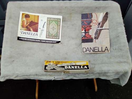 A 1950-60's vintage "Danella" New wool Carpets & Wall Hanging maker Kit. Complete with 2 Books.