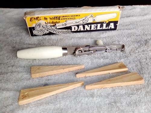 A 1950-60's vintage "Danella" New wool Carpets & Wall Hanging maker Kit. Complete with 2 Books.