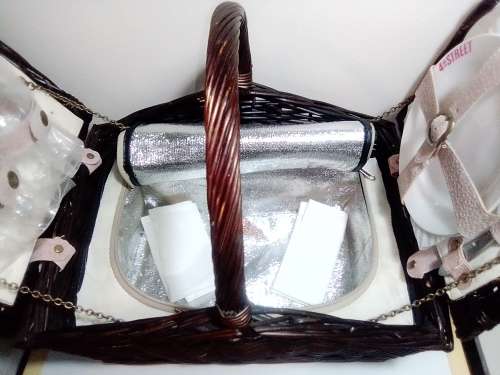 Awesome. Exclusively made for 4th Street this wicker picnic basket for that special Pick-Nick.