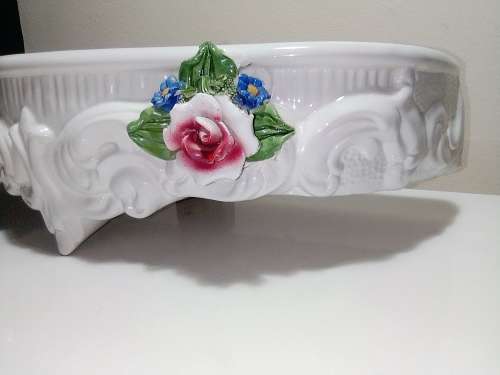 Out of a 1900`s Victorian House in Durban North this awesome old porcelain wall shelf.