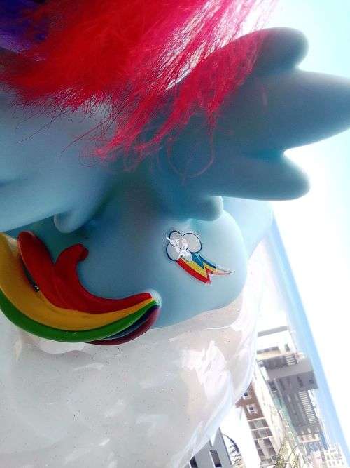 Very Rare.My Little Pony MLP Rainbow Dash Style and Grooming Hasbro (HTI) figurine toy