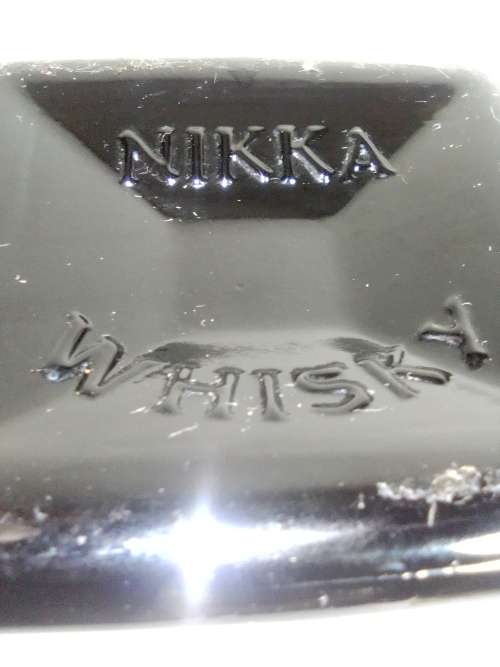 Black NIKKA Whiskey 720ml empty decanter. Ideal display item in the Man Cave.