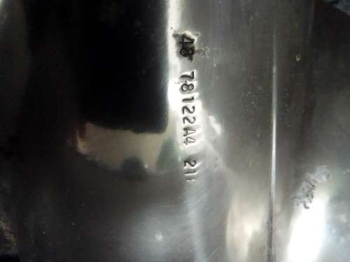 In good order a R3k Mercury Marine boat Propeller and Thermometer mounted on a Oak Wooden base