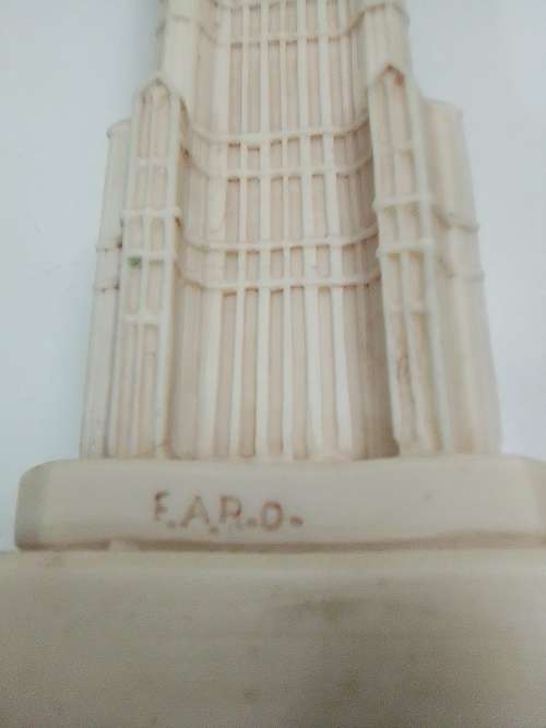 A Vintage London a cast resin ` BIG BEN `TOWER ornament. Signed F.A.R.O.