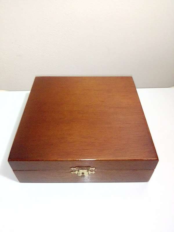 Collectible Mercedes Benz shot glasses wooden box Plus a boxed Bar spanner (opener/mixer) tool kit