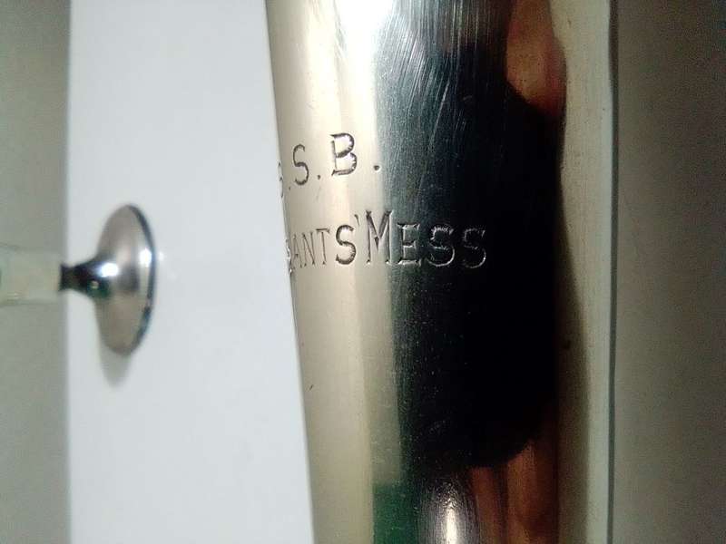 WoW "Sargeant`s Mess" Army Specimen Vase Jubilee Silver Plate E.P.N.S. A1. plus 2 Candle holder