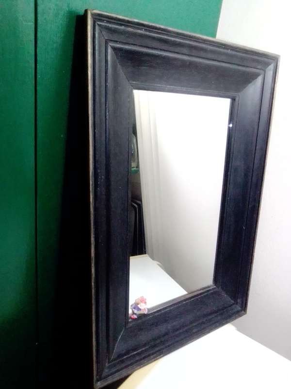 A 1930`s vintage a real Old solid Wooden Framed mirror in good condition for its AGE.
