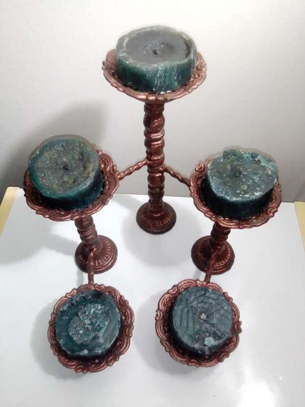 A unique Handmade 5 ARM articulating Candlestick to impress your Guests.