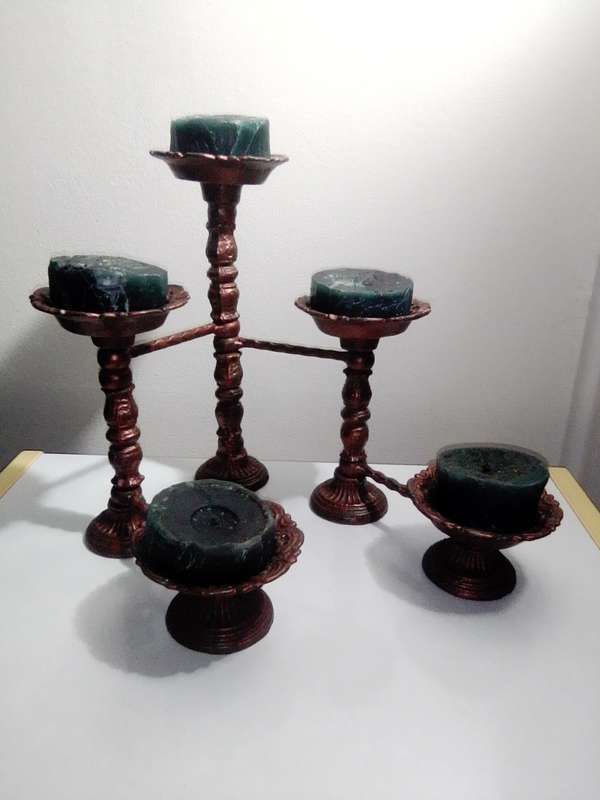 A unique Handmade 5 ARM articulating Candlestick to impress your Guests.