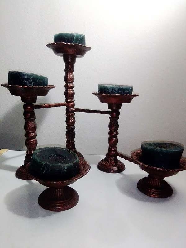 A unique Handmade 5 ARM articulating Candlestick to impress your Guests.