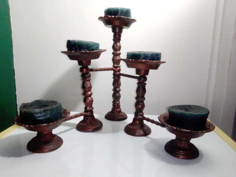 A unique Handmade 5 ARM articulating Candlestick to impress your Guests.