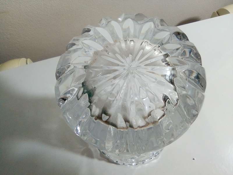 A Beautiful work of art. A Mid-Century Fleur de Lys Czech vase 20th century art.