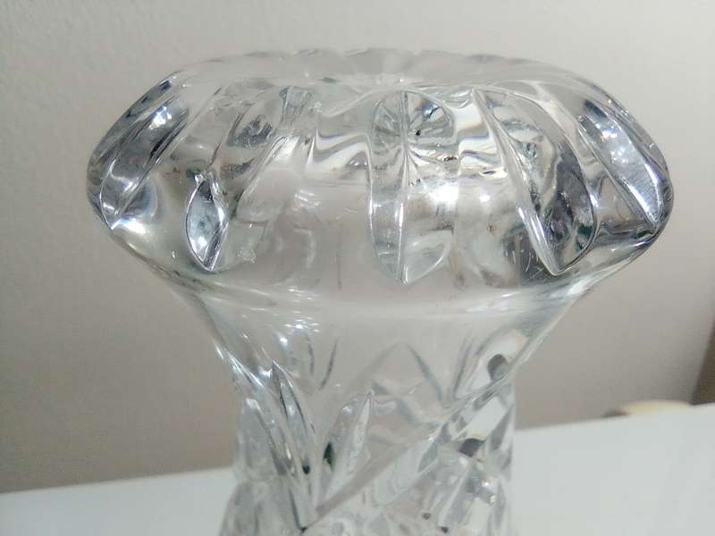 A Beautiful work of art. A Mid-Century Fleur de Lys Czech vase 20th century art.
