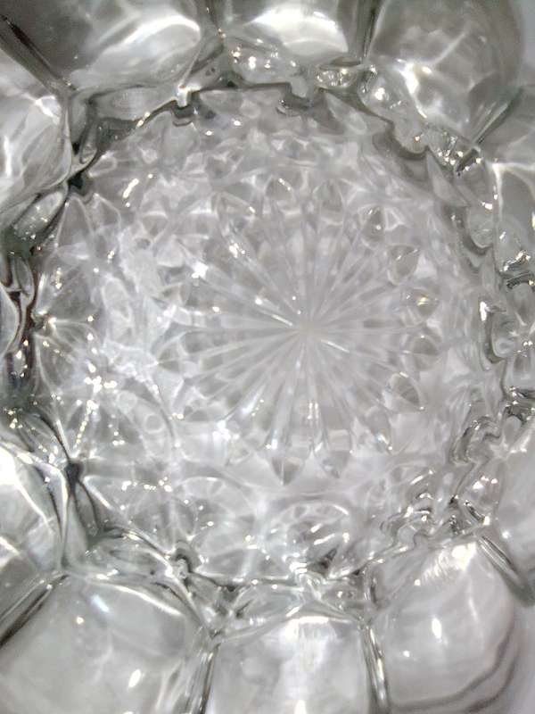 ANCHOR HOCKING Vintage FAIRFIELD HEAVY CLEAR GLASS DEVILED EGG PLATE DISH.