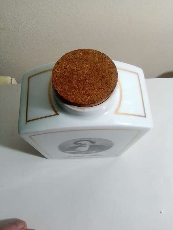 VINTAGE RETRO COPENHAGEN PORCELAIN BING & GRONDAHL SOPHUS BERENDSEN TEA CADDY