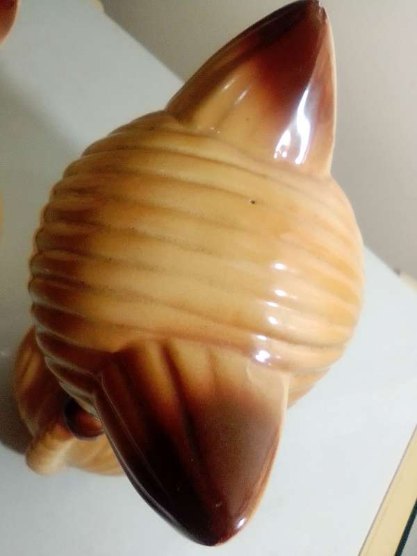 Vintage pair from the 1950 Ceramic Cat Huge Kitschy Big Eye Ceramic Cats Japan Kitsch cute
