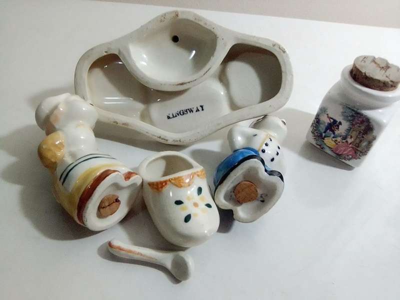 Job lot 13 collectible items ceramic figurines. Kingsway, Royal Deco, Yamashima, Hand painted Items.
