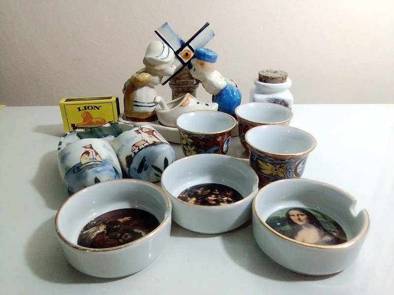 Job lot 13 collectible items ceramic figurines. Kingsway, Royal Deco, Yamashima, Hand painted Items.