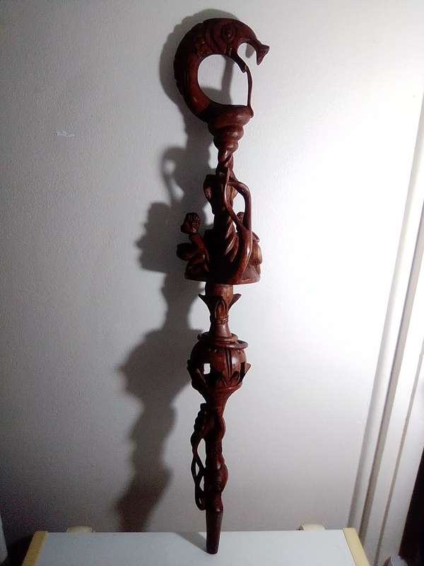 NYAMI WALKING STICK - African Walking Stick, Wooden Walking Stick, Nyami Stick For Walking, Rosewood