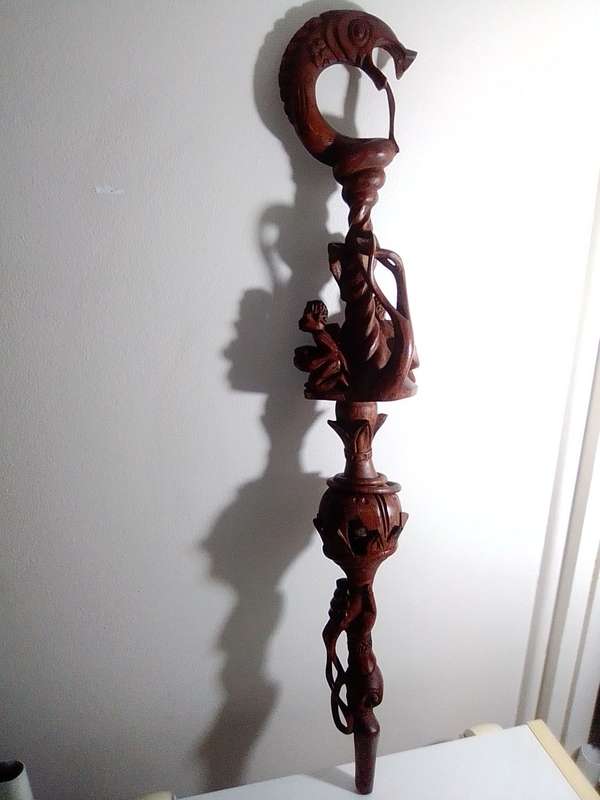 NYAMI WALKING STICK - African Walking Stick, Wooden Walking Stick, Nyami Stick For Walking, Rosewood