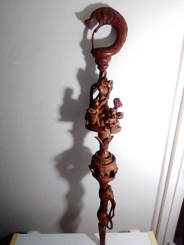 NYAMI WALKING STICK - African Walking Stick, Wooden Walking Stick, Nyami Stick For Walking, Rosewood
