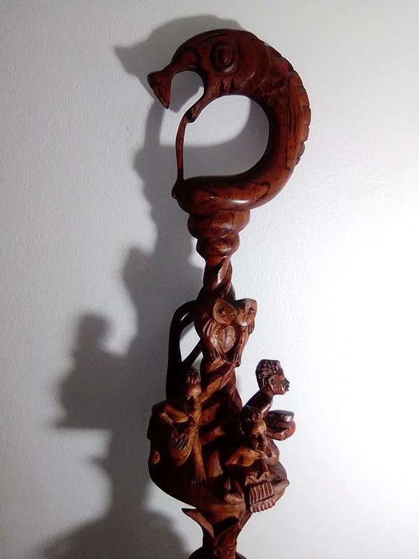 NYAMI WALKING STICK - African Walking Stick, Wooden Walking Stick, Nyami Stick For Walking, Rosewood