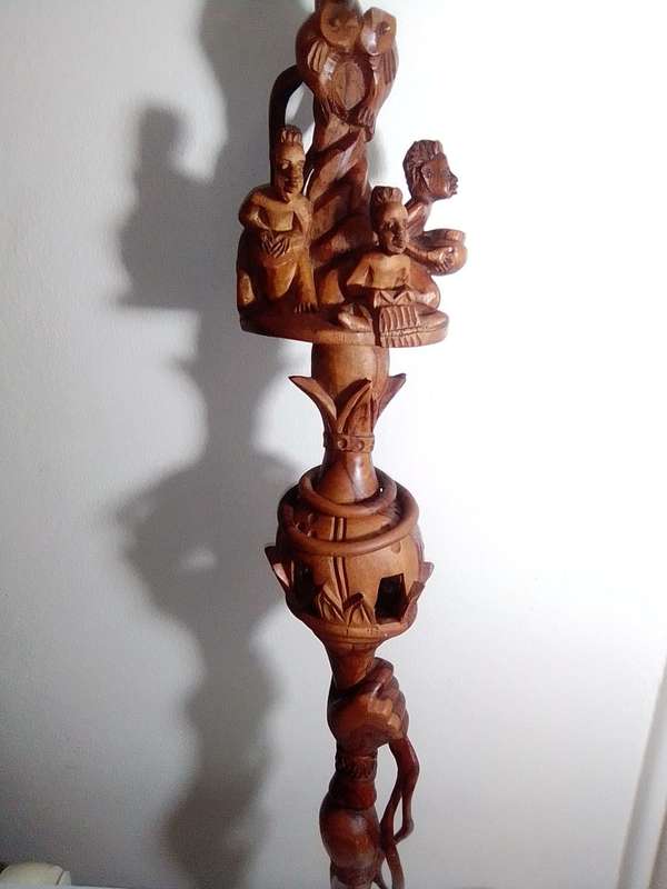 NYAMI WALKING STICK - African Walking Stick, Wooden Walking Stick, Nyami Stick For Walking, Rosewood