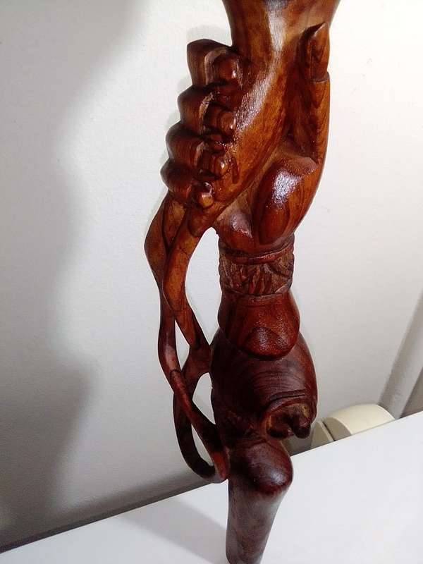 NYAMI WALKING STICK - African Walking Stick, Wooden Walking Stick, Nyami Stick For Walking, Rosewood