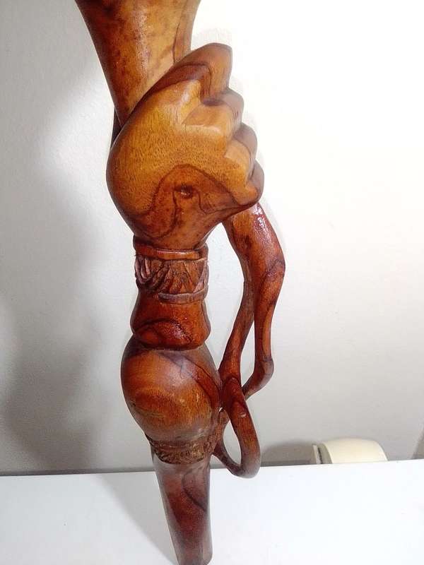 NYAMI WALKING STICK - African Walking Stick, Wooden Walking Stick, Nyami Stick For Walking, Rosewood