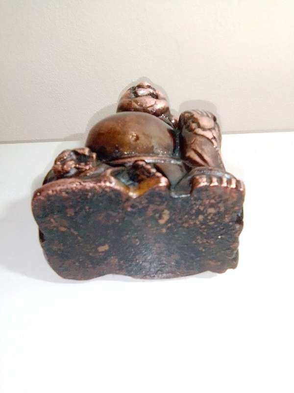 1800s Antique Copper laughing Buddha cast in old wax method. Beautiful and quality of old casting.