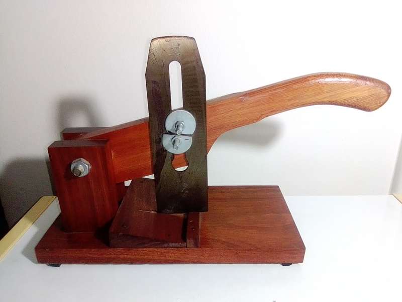 This is a typical South African biltong maker suitable for home use. The wood is Kiaat