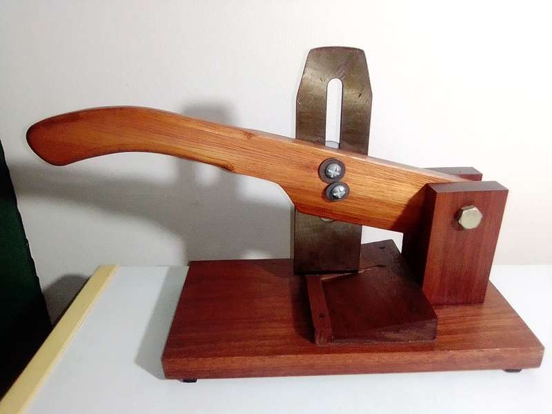 This is a typical South African biltong maker suitable for home use. The wood is Kiaat