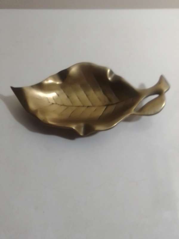 1940's Vintage heavy solid Brass Soap Dish, Pin tray, Handmade, Office Decor or Home.