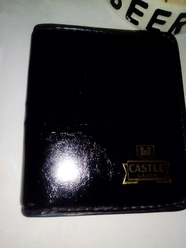 Wow Mancave, Castle branded red metal case with playing Cards in ashtray + Multi-Tool Kit + Jug's.