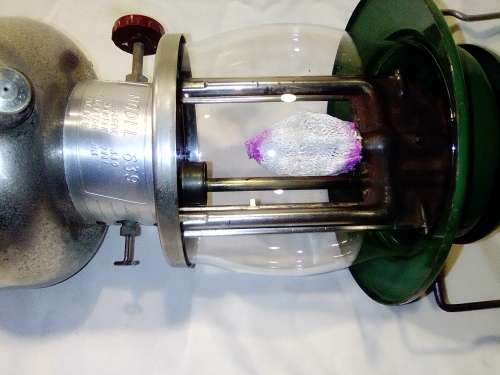 A Ex SAP Canadian `Colman` lamp Mft 1973 and a 4 slice Toaster. In good condition for its age.