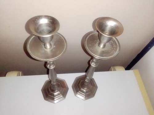 A Vintage EPNS Victorian candelabra set in good condition for their age.