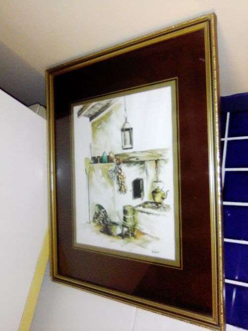 3 x prints of Kitchen motifs. Two Signed " Hoefsloot " Ideal to decorate that special Kitchen.