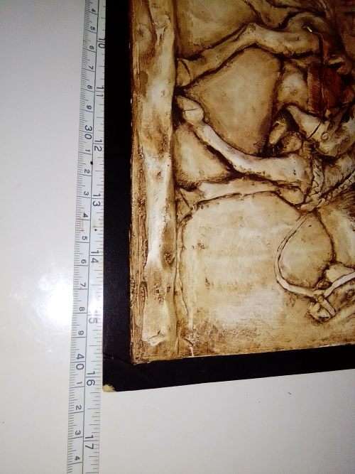 Awsome Large Wall plaque a Desert Caravan with Gold Bell. By `Saad Al Jed Gallery` Dubai Dated 2009