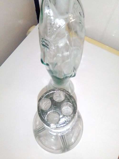 bottle 270mm Tall, a 4 section (Chamber) French Liquor Decanter bottle.
