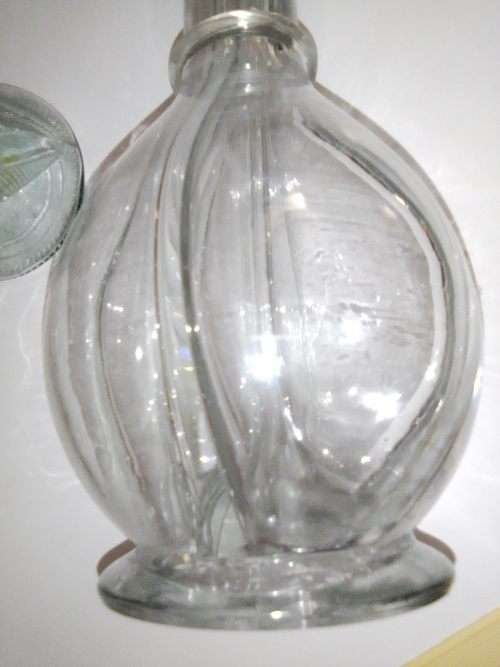 bottle 270mm Tall, a 4 section (Chamber) French Liquor Decanter bottle.