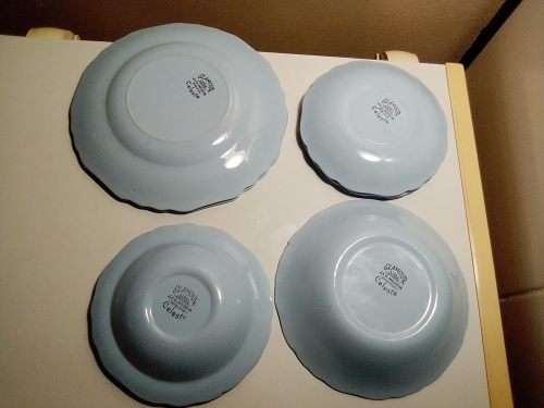 11 pc`s Antique J and G Meakin Glamour Celeste England, crockery items including Jug.