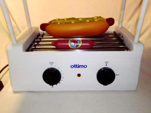 Nostalgia `Ottimo` hot dog roller griller for the `Man Cave` as a real conservational piece.